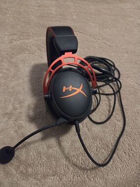 HyperX Gaming Headset with Red Accents